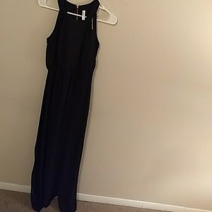 Black maxi dress